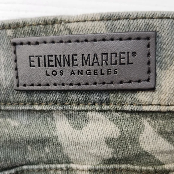 NWT Etienne Marcel Camo Red Zipper Skinny Jeans Sz 28 - Picture 9 of 11